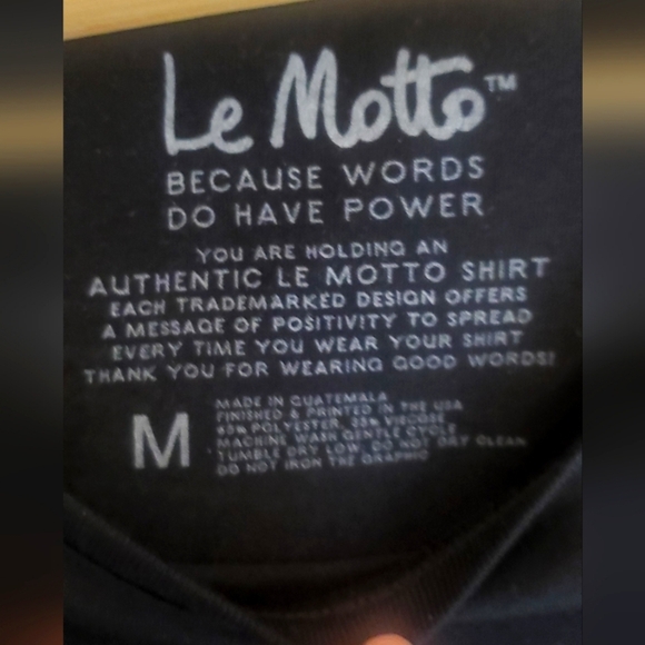 💚5/$25 Le Motto Women's Black Casual Boat Neck Yoga Tee Top Shirt Size Medium - Picture 3 of 5